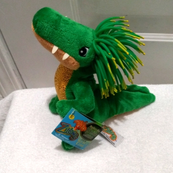 Zombie Zone Green Alligator with Afro - Picture 2 of 7